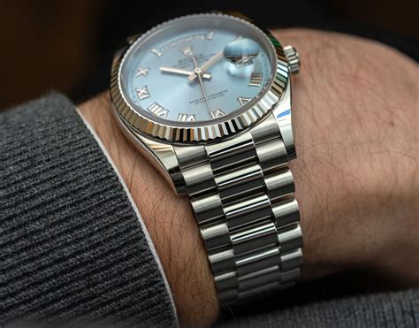 rolex platine|Rolex platinum day date 40.